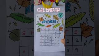 November Calendar 📅  Magic Crafts youtubeshorts diy ytshortsindia ytshorts ytshortsvideo [upl. by Krutz]