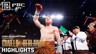 FIGHT HIGHLIGHTS  Canelo Alvarez vs Edgar Berlanga [upl. by Jerrol]