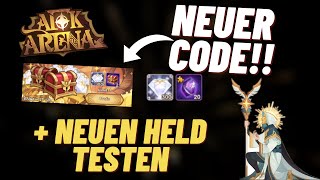 Neuer Code  Der Neue Held ist da 😍😍  Afk Arena [upl. by Ahtoelc]