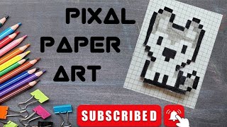 easy pixel art 🎨 how to draw pixel pattern for beginners 🎨 [upl. by Aisemaj304]