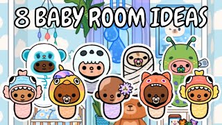 8 Baby Inspired Room Ideas 🍼🧸Toca Boca Design Ideas  TOCA GIRLZ [upl. by Nazler]