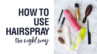 The right way to use hairspray  Hair Romance Good Hair QampA 25 [upl. by Irme399]