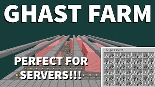 Best Easy Ghast Farm Minecraft 121  600 Tears per Hour  Gunpowder Farm  Perfect for Servers [upl. by Helban]