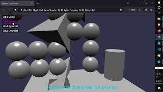 JavaScript 3D Editor by Christopher Andrew Topalian [upl. by Haswell]