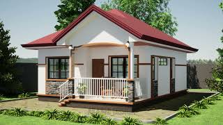 SMALL BUNGALOW HOUSE DESIGN SIMPLE 67 SQM [upl. by Fairfax]