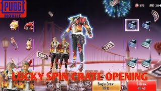 NEW LUCKY SPIN CRATE OPENING 😱  EVENT BASE LUCKY CRATE  PUBG MOBILE [upl. by Tymes]