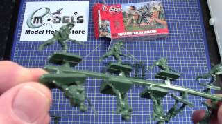 Airfix 172 WWII Australian Infantry  01750 wwweModelscouk [upl. by Edieh]