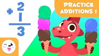 Addition exercises for kids  Learn to add with Dino  Mathematics for kids [upl. by Atled]