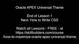 1 What are Media Queries Oracle APEX Universal Theme Core Concepts Tutorial [upl. by Tulley]