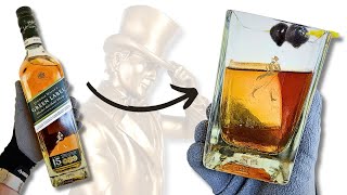 Cutting a Johnnie Walker Green Label Scotch Bottle [upl. by Seluj]