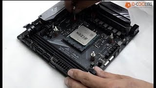 How to Install IDCOOLING FROSTFLOW 240L on AM4 Socket [upl. by Corbet]