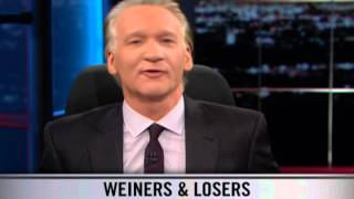 Real Time with Bill Maher New Rule  Weiners amp Losers [upl. by Neelie]