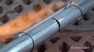 Alumsolder  Low temperature aluminium welding soldering httpalumsoldereu [upl. by Trebuh]