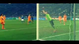 Klaas Jan Huntelaar Amazing Volley  Schalke vs Real Madrid 16  26022014 [upl. by Adnov]