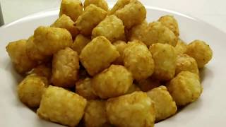 Air Fryer Recipe 09 Crunchy Perfect TATER TOTS in 10 mins [upl. by Augie]