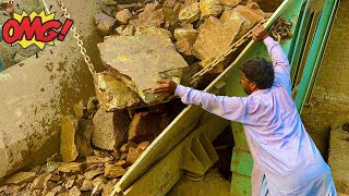 PLAYING with GIANT RocksASMRRock Quarry CRUSHINGOperations Primary Jaw Crusher inaction [upl. by Reppiks]