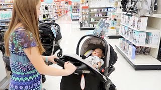 Shopping for Reborn Baby Stroller for My New Reborns [upl. by Wilkens]