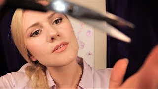 ✂️ Sleepinducing Haircut 💇 ASMR  Shampoo  Page Flipping  Scissors [upl. by Deevan]