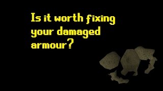 OSRS REPAIRING 100 DAMAGED ARMOURS I Borrow Iron [upl. by Siriso424]