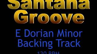 E minor Backing Track Dorian Santana [upl. by Helbon]