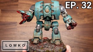 Painting the Warhammer 40k Sons of Horus Leviathan Siege Dreadnought with Lowko Ep 32 [upl. by Leggett]