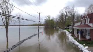 2017 Quebec Floods  4k Aerial Drone Footage  May 8th 2017 [upl. by Anair]