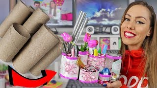 ORGANIZACIJA RADNOG STOLA  DIY ORGANIZER ❤ [upl. by Neddra20]