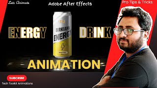 From Basics to Advanced Energy Drink Ad Design in After Effects [upl. by Htebasil]