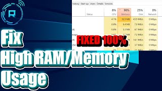 Fix HIGH RAMMemory Usage on Windows 1011 Complete Guide [upl. by Nnylecyoj645]