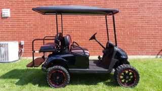 CMP Ltd Edition Custom EZGO RXV golf cart Lifted New Black Body Custom Seats More [upl. by Tiram277]