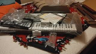 Hamzer Keyboard Unboxing Part 2 of 3 Full Unboxing and Keyboard Stand Assembly [upl. by Luba721]