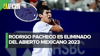 Abierto de Acapulco se queda sin mexicanos en singles Rodrigo Pacheco es eliminado [upl. by Eelrefinnej96]