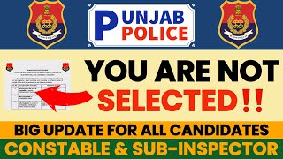 Punjab Police Big Update ‼️ Constable amp SubInspector  1746 Posts  Must watch All Students 🚨🚨❌❌ [upl. by Melva316]