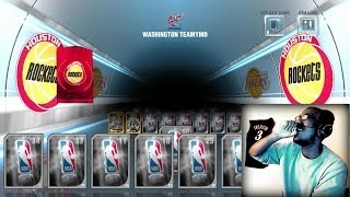 NBA 2K14 Next Gen MyTEAM  FACECAM Historic Houston Rockets Pack Opening PS4 [upl. by Adnamaa533]