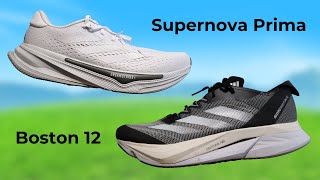 Adidas Supernova Prima vs Adidas Adizero Boston 12  Major Difference [upl. by Ettezel]