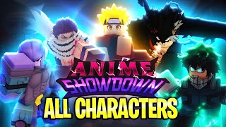 RELEASE Anime Showdown ALL Characters Full Showcase [upl. by Giulietta]