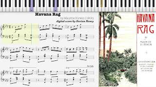 Havana Rag by Maurice Kirwin 1904 Ragtime piano [upl. by Ordnasil]