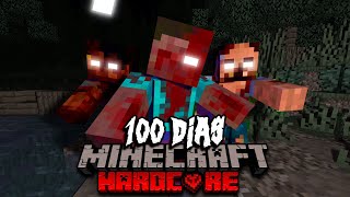 SOBREVIVÍ 100 Días en un APOCALIPSIS ZOMBIE MEJORADO en Minecraft HARDCORE [upl. by Ecirtac270]