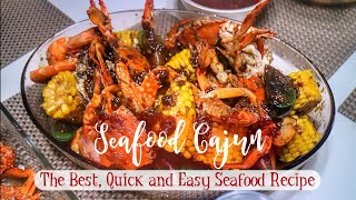 SEAFOOD CAJUN  Buttered Garlic Seafood with Cajun Sauce Recipe  Yummy Mixed Seafood Recipe [upl. by Eiralav150]