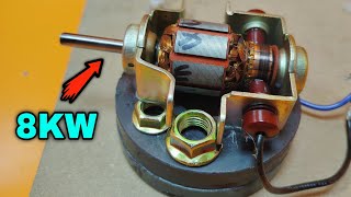 Making a 220V 8000W Electric Generator using Armature [upl. by Claretta]