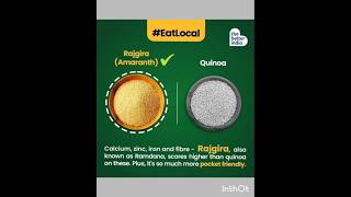 quinoa or rajgira ఏది బెస్ట్ healthy egg substitute best food diet protein wow yt [upl. by Cathi732]