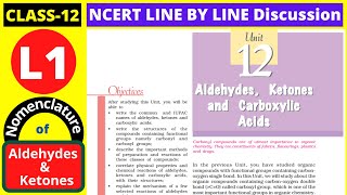 Aldehydes Ketones and Carboxylic Acid Class 12 NCERT  Part 1 [upl. by Fonseca]