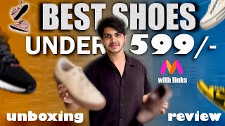 Best SHOES 👟 under 599 From Myntra  Shoes under 599 [upl. by Noslien]