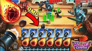 OMG 😮 6 Meteor amp Cannon Shot Cards Winning Strategy Castle Crush [upl. by Alyled]