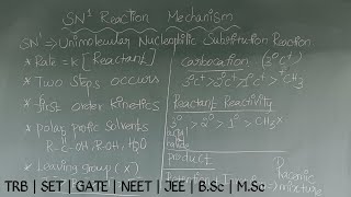 SN1 reaction mechanism  tamil  nucleophilic substitution reaction [upl. by Enyleuqcaj976]