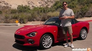 2017 FIAT 124 Spider Lusso Test Drive Video Review [upl. by Ellehcor]