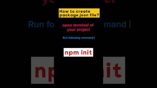 Packagejson file create with just one command governorsindhinitiative code typescript [upl. by Corene]
