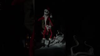 Santa Jack 2 Haunted Mansion at Disneyland [upl. by Ahsikyw923]