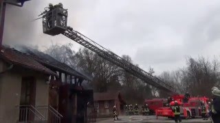 Feuer zerstört Anbau des Forsthauses in Herfa [upl. by Purdum]