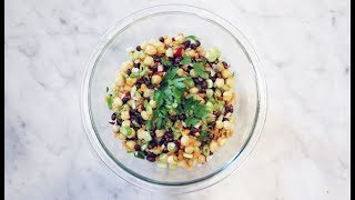 HighProtein MakeAhead Bean Salad An easy vegan plantbased meal at the ready [upl. by Euphemie738]